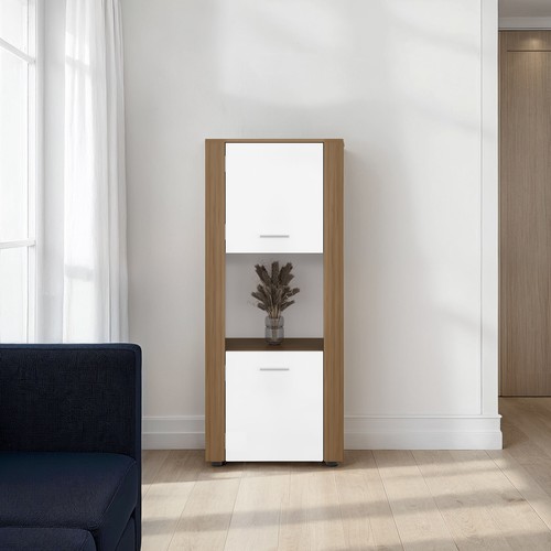 Bookcase with doors open - bookcase,